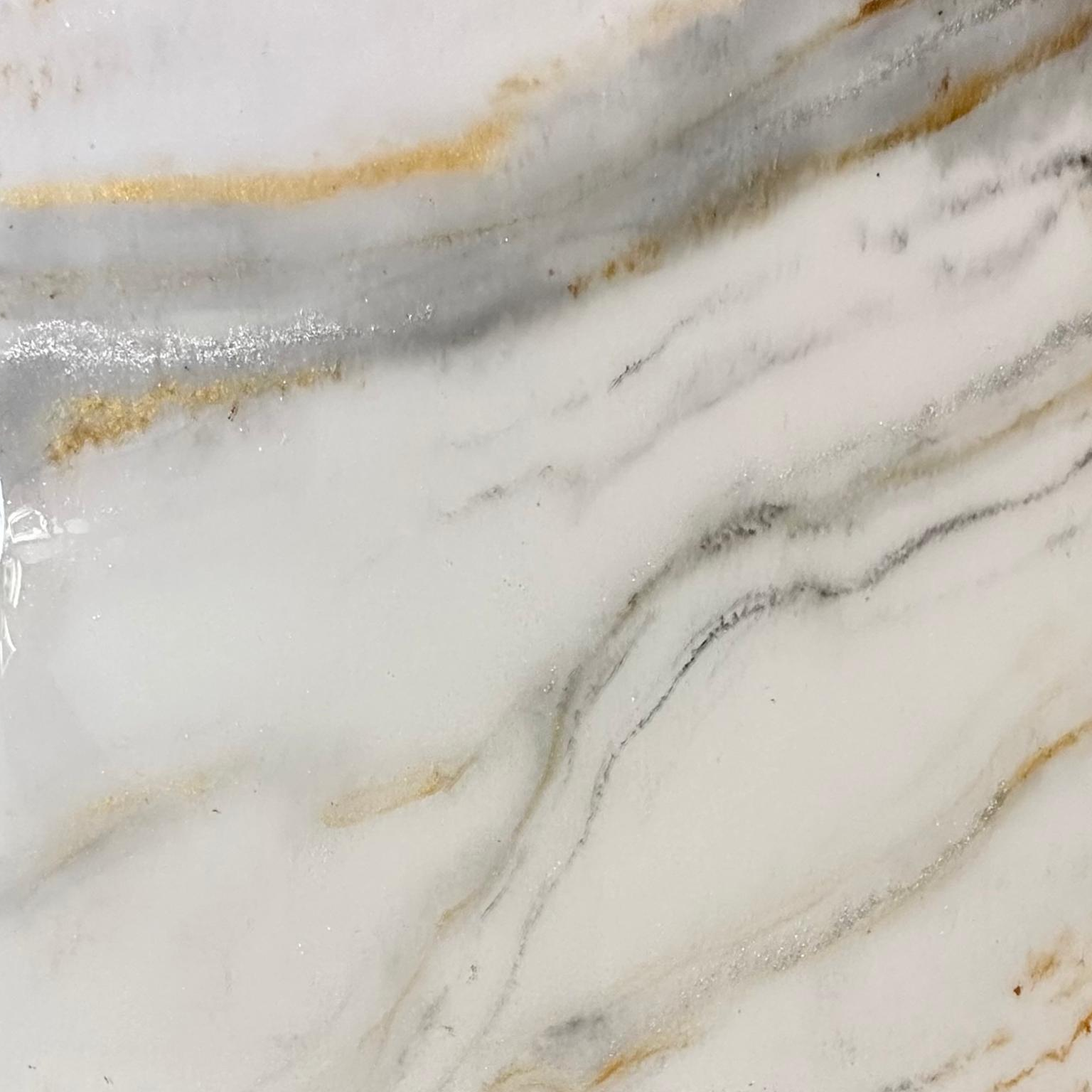 Calacatta Marble epoxy floor finish