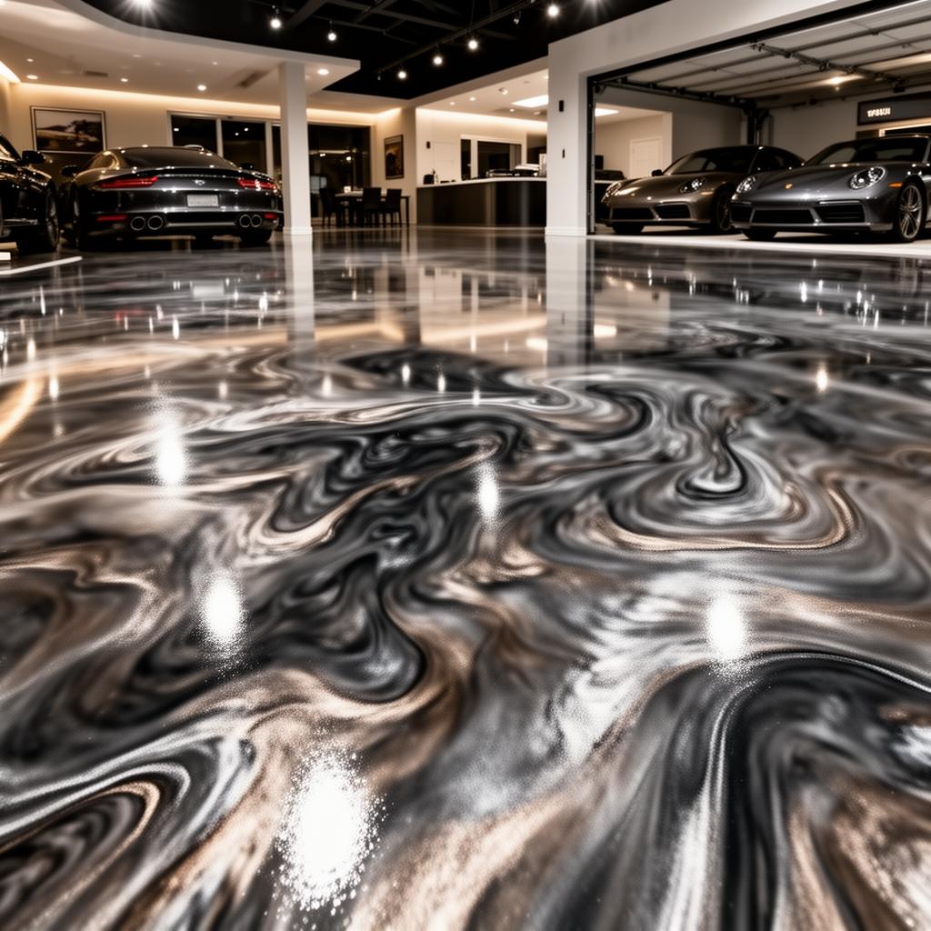 Metallic Epoxy — Artistic, high-end finish